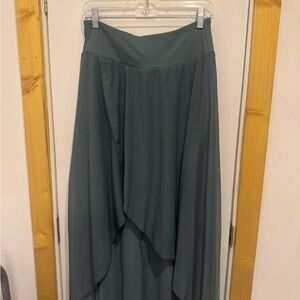 HALARA Light Blue Maxi Wrap Skirt for Casual Resort Wear